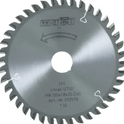 mafell Sägeblatt-HM 120 x 1,2/1,8 x 20 mm, Z 40, TR, für Laminat - 092578