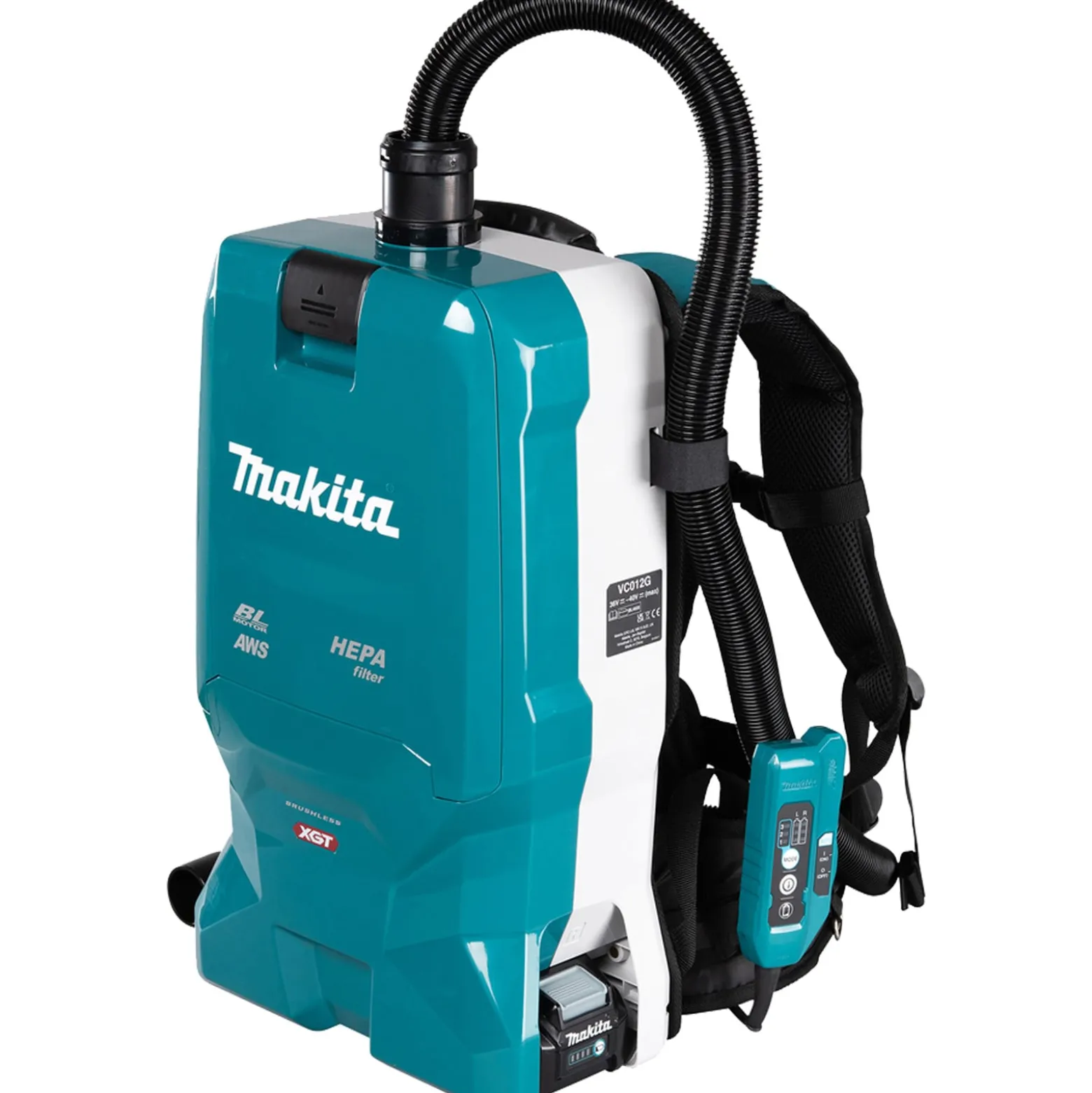 Makita Akku-Rucksackstaubsauger 40V max. mit Bluetooth Solo - VC012GZ01
