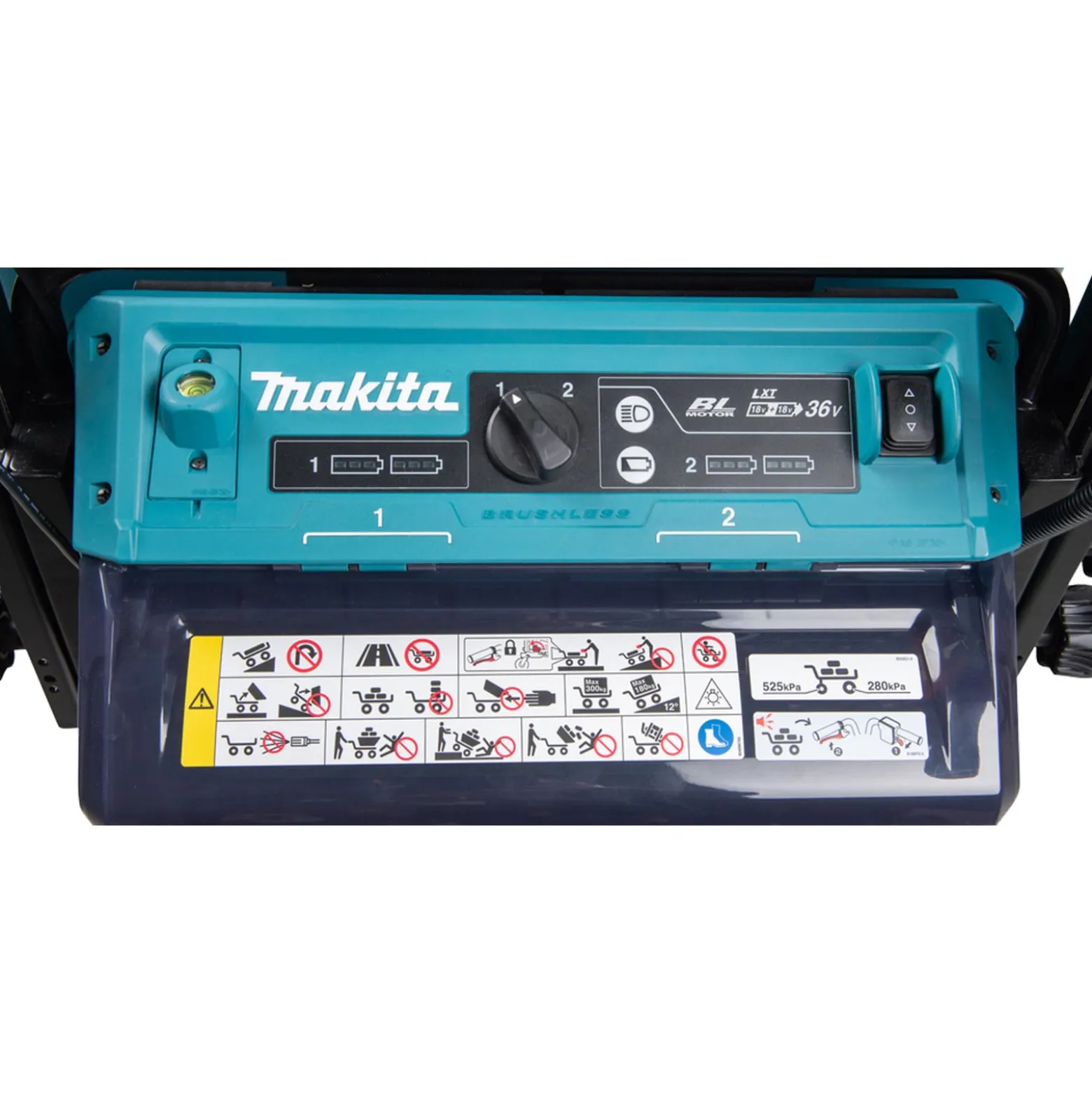 Makita Akku-Schubkarre 2x18V mit elektrischer Kippfunktion Solo - DCU602Z