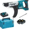 Makita DFR550RTJ Akku-Magazinschrauber 18 V / 2x 5,0 Ah Akku + Ladegerät im Makpac