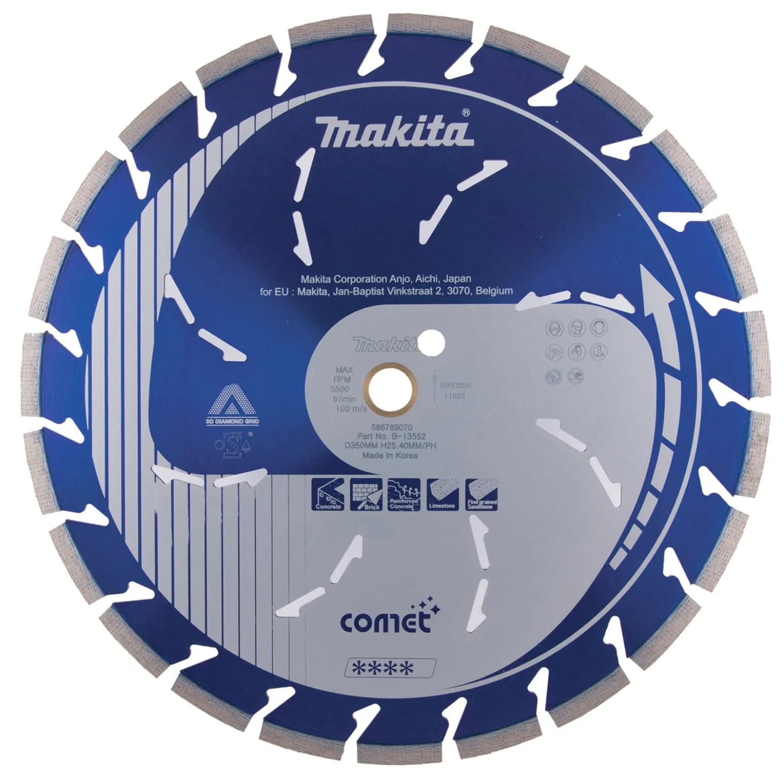 Makita Diamanttrennscheibe 350x25,4 COMET - B-13552