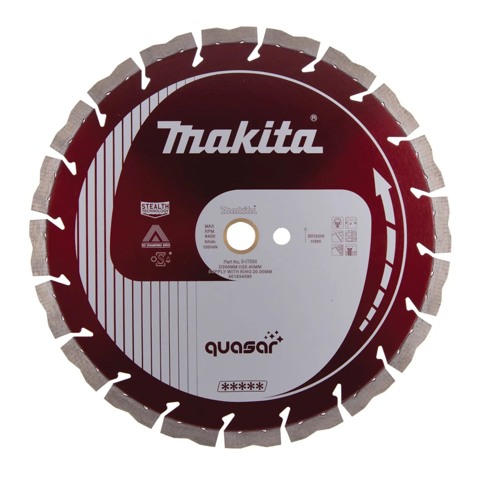 Makita Diamanttrennscheibe 300x20 QUASAR - B-17588