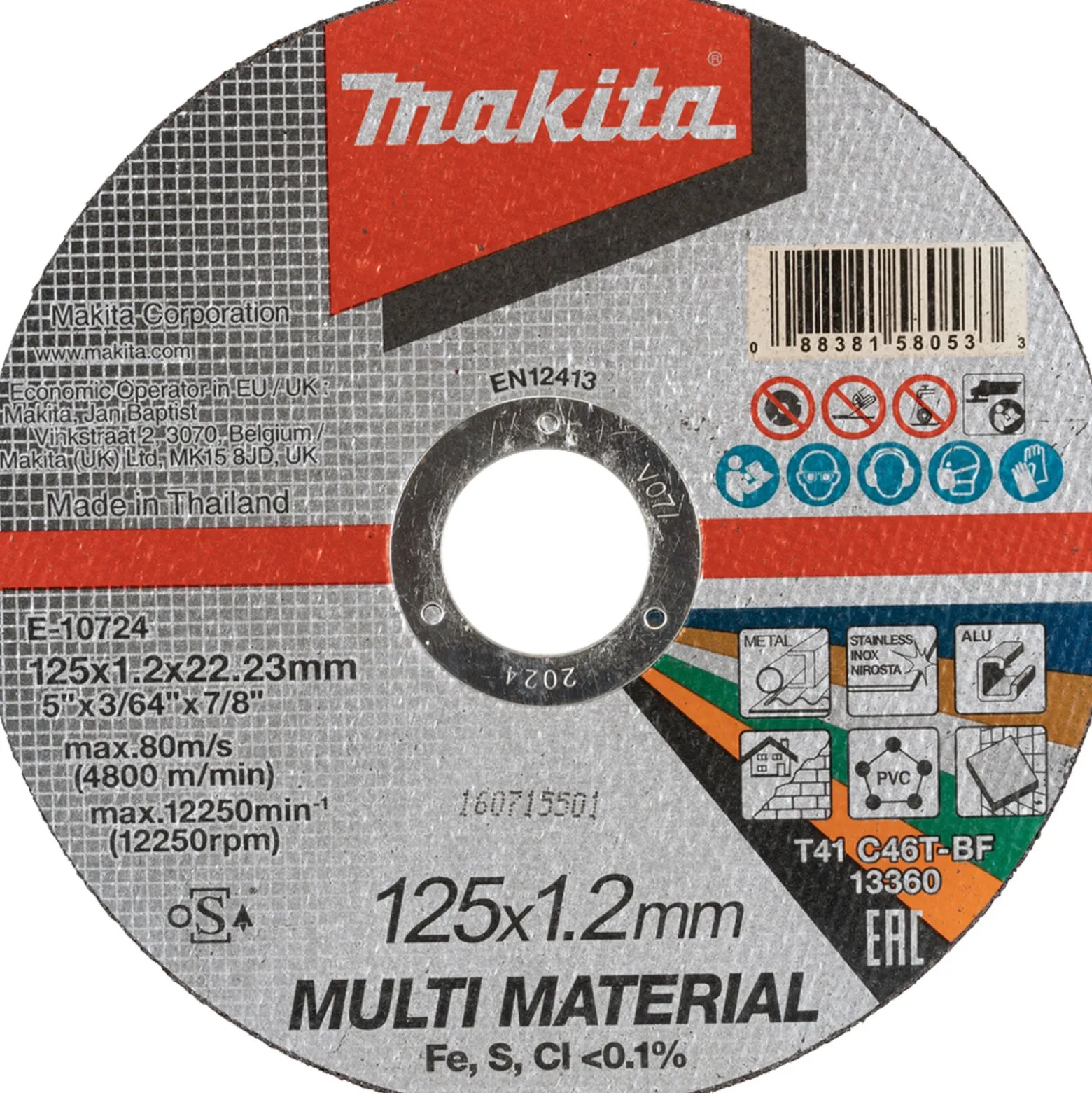Makita Trennscheibe Multimaterial - E-10724