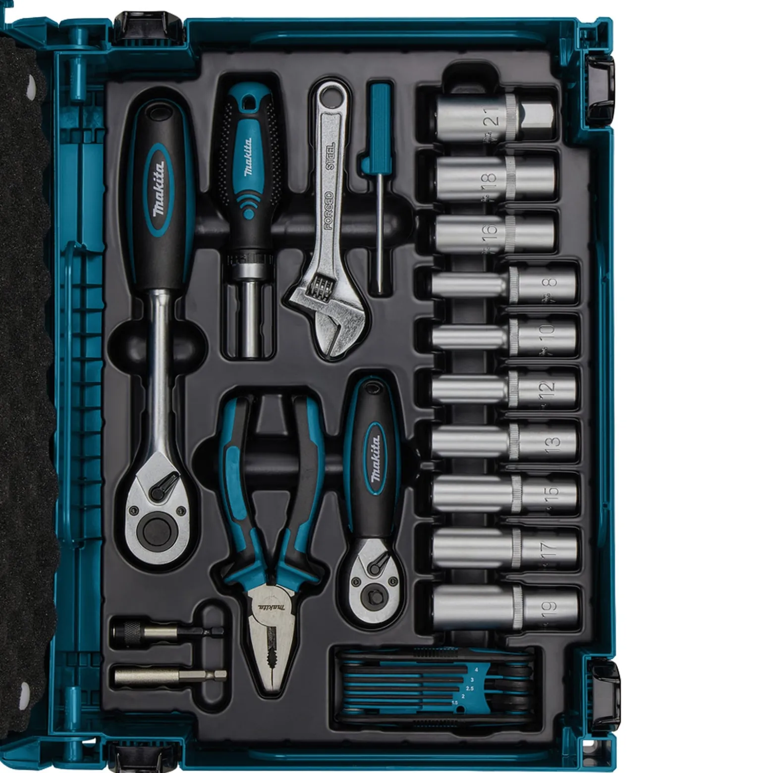 Makita Werkzeug-Set 87tlg. im MAKPAC - E-11542