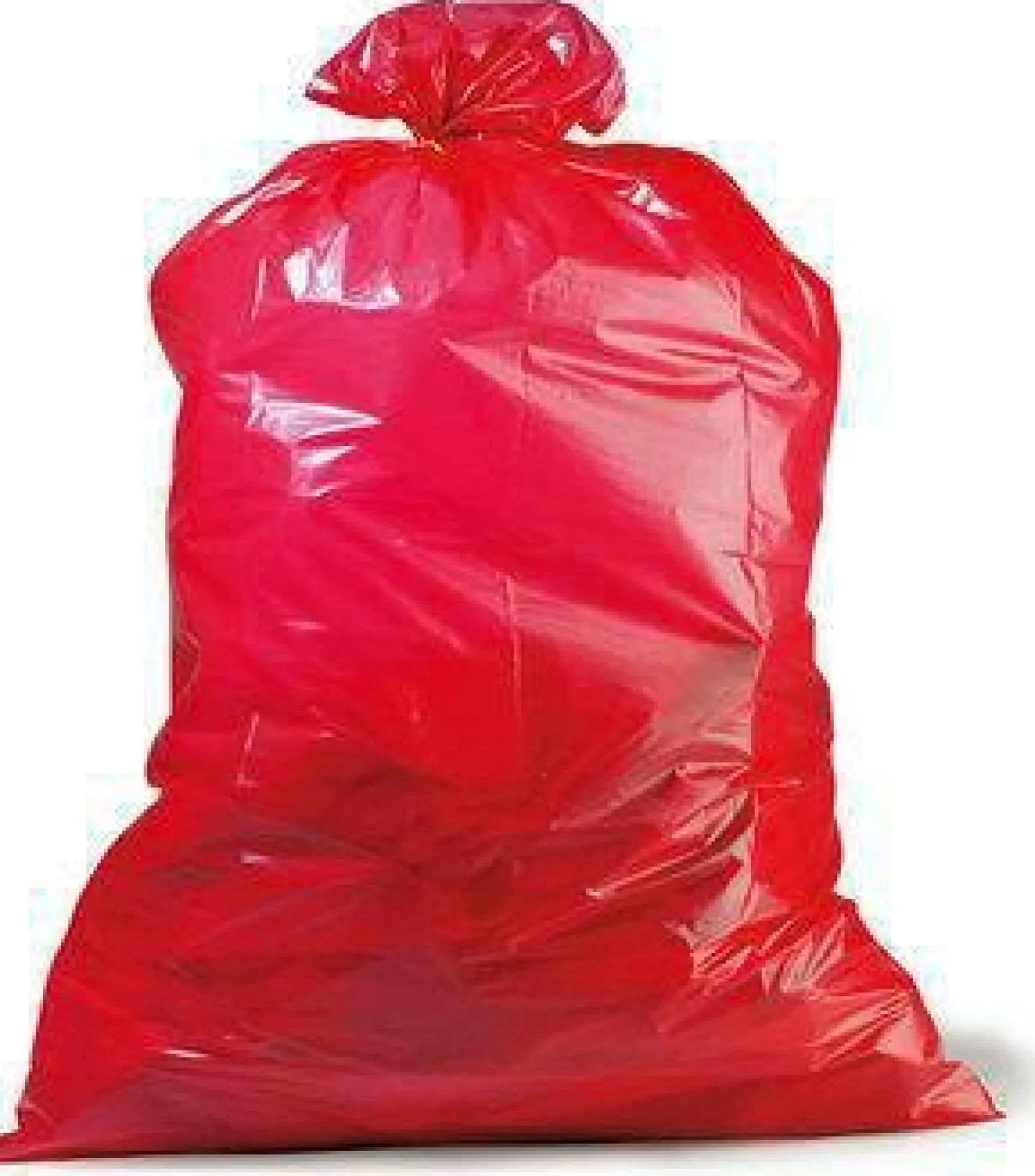 Müllsack Premium Inhalt 120l Maße 700x1100mm Stärke 45µ PE rot TRANSPAK