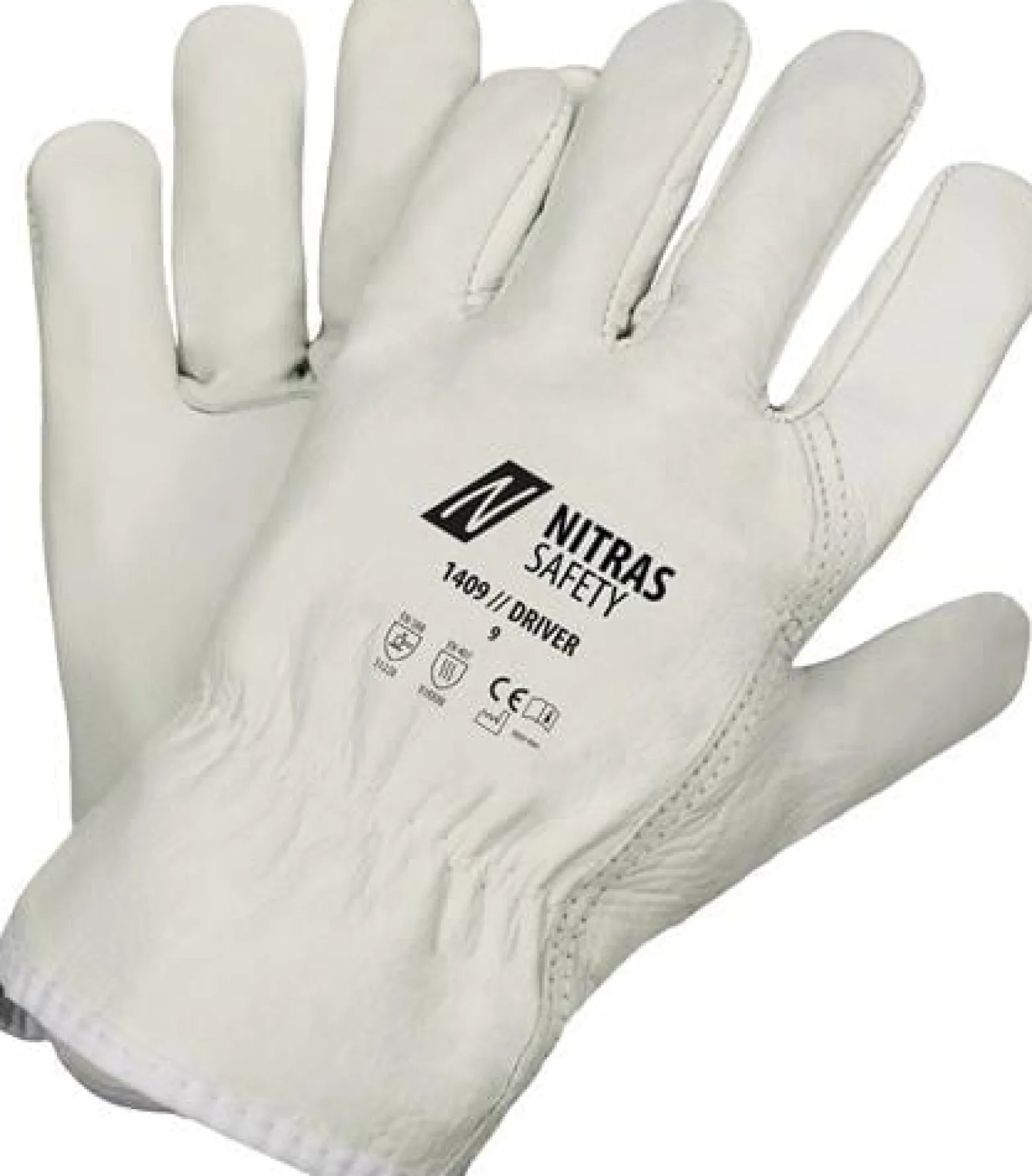 Nitras Handschuhe Driver grau Gr. 9 - 1409-9