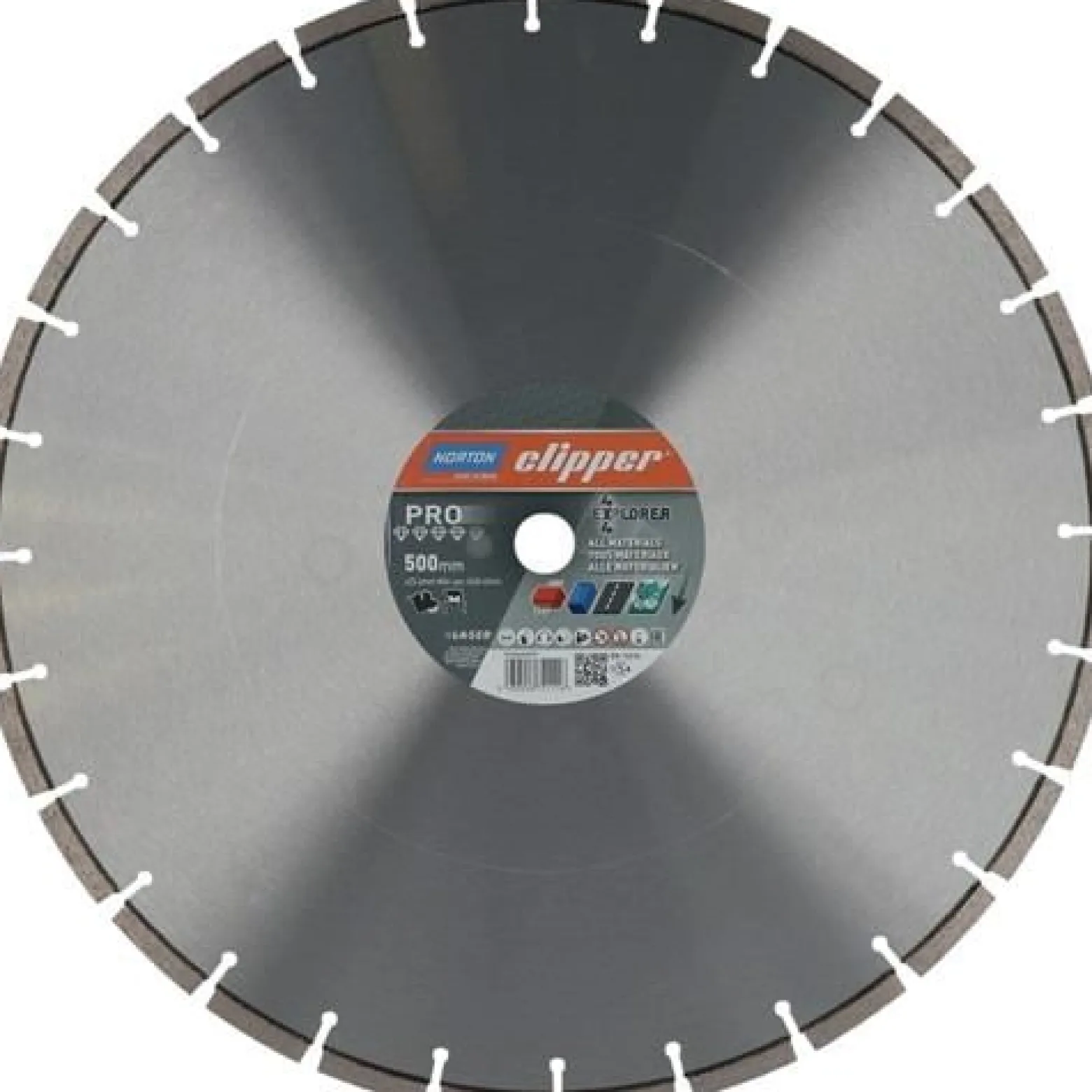 NORTON CLIPPER Diamanttrennscheibe 4x4 Explorer D.500mm Bohr.25,4mm 3,8mm 10mm - 70184602097
