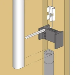 Planet ASSA ABLOY Anreisshilfe schwarz Material Ku - 901300