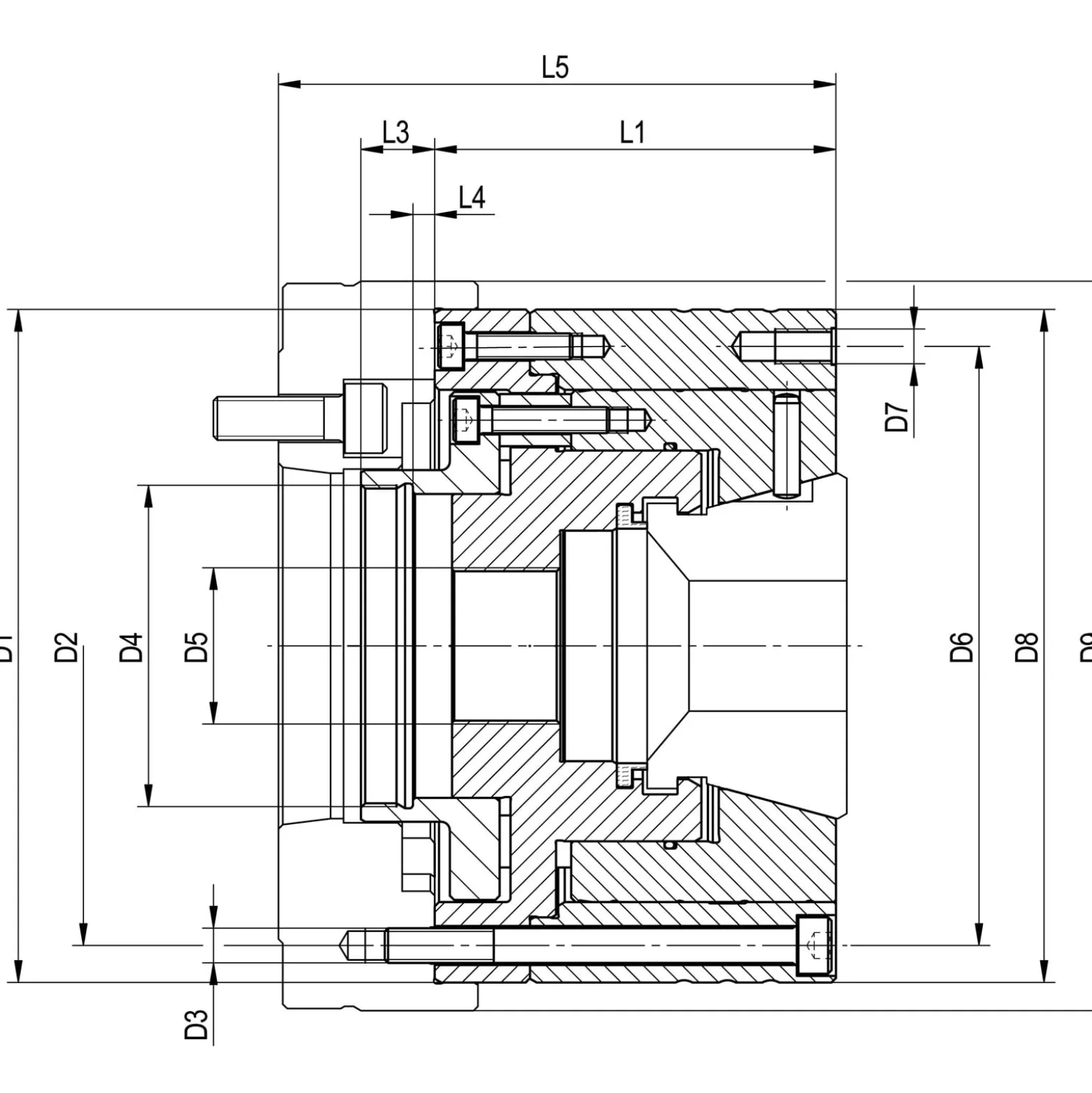 Röhm CAPTIS-AF Spannzangenfutter Größe 42 - Axialfixe Spannzange - 1285002