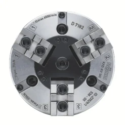 Röhm Kraftspannfutter KFD 160, 3-Backen, mit Kreuzversatz, Zylindrische Zentrieraufnahme - 023529