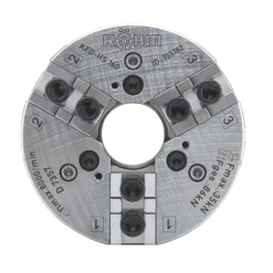 Röhm Kraftspannfutter KFD-HS 200, 3-Backen, Kreuzversatz, Zylindrische Zentrieraufnahme - 154239