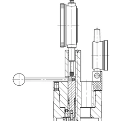 Röhm Messlehre - Zur Messung der Einbaukontur (Spannschräge) an Spindeln für automatische HSK-Spannsätze, Größe HSK-A/C/E/T 50, Größe HSK-B/D/F 63 - 1201360