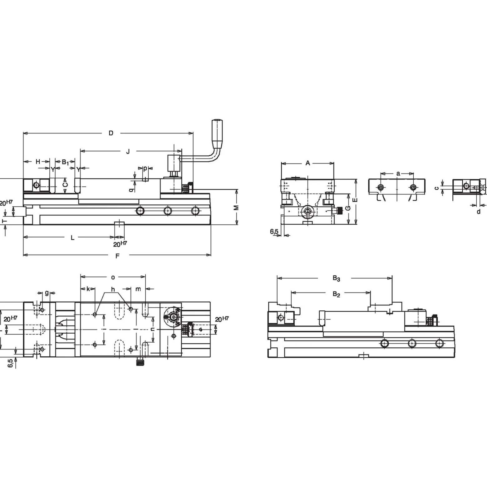 Röhm NC-Kraftspanner RBAW, Größe 4, Backenbreite 160, mit Winkeltrieb, Standard - 154765