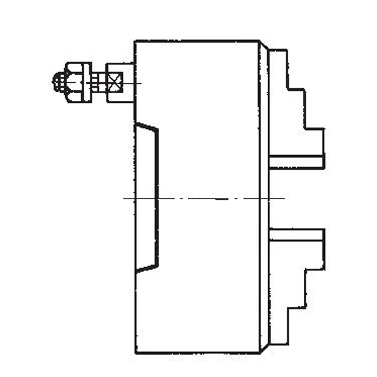 Röhm Planspiralfutter Duro-M 250/4 Bajonett (ISO 702-3/DIN 55027) KK 8 Bohr- und Drehbacken - 185544