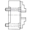 Röhm Planspiralfutter Duro-M 400/3 Kurzkegelaufnahme Befestigung von vorne (ISO 702-1/DIN 55026) KK 11 Bohr- und Drehbacken - 185384