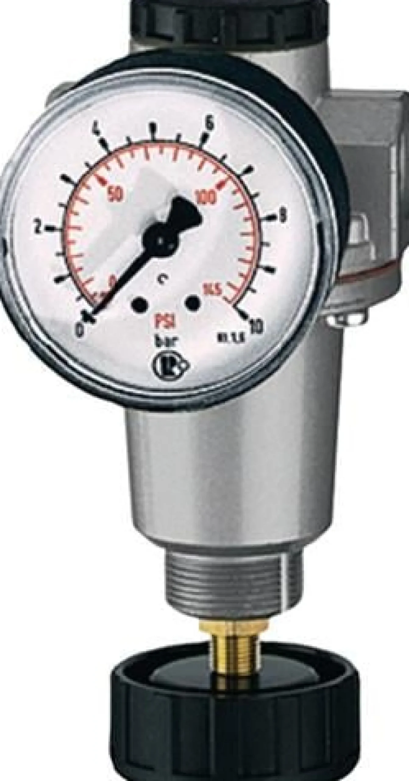 Riegler Druckregler Standard Gewinde inkl. Manometer BG 1 G 1/4 - 100807