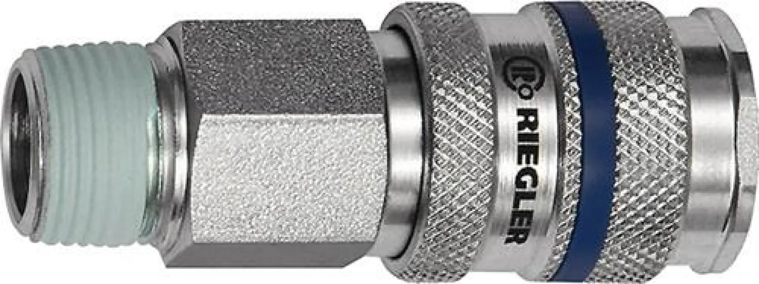 Riegler Schnellverschlusskupplung NW 7,8 Stahl R 1/4 AG - 141512