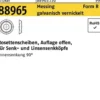 Rosettenscheibe R 88965 offen 5,0x9,0x2,3 Messing galv. vernickelt 1000St.