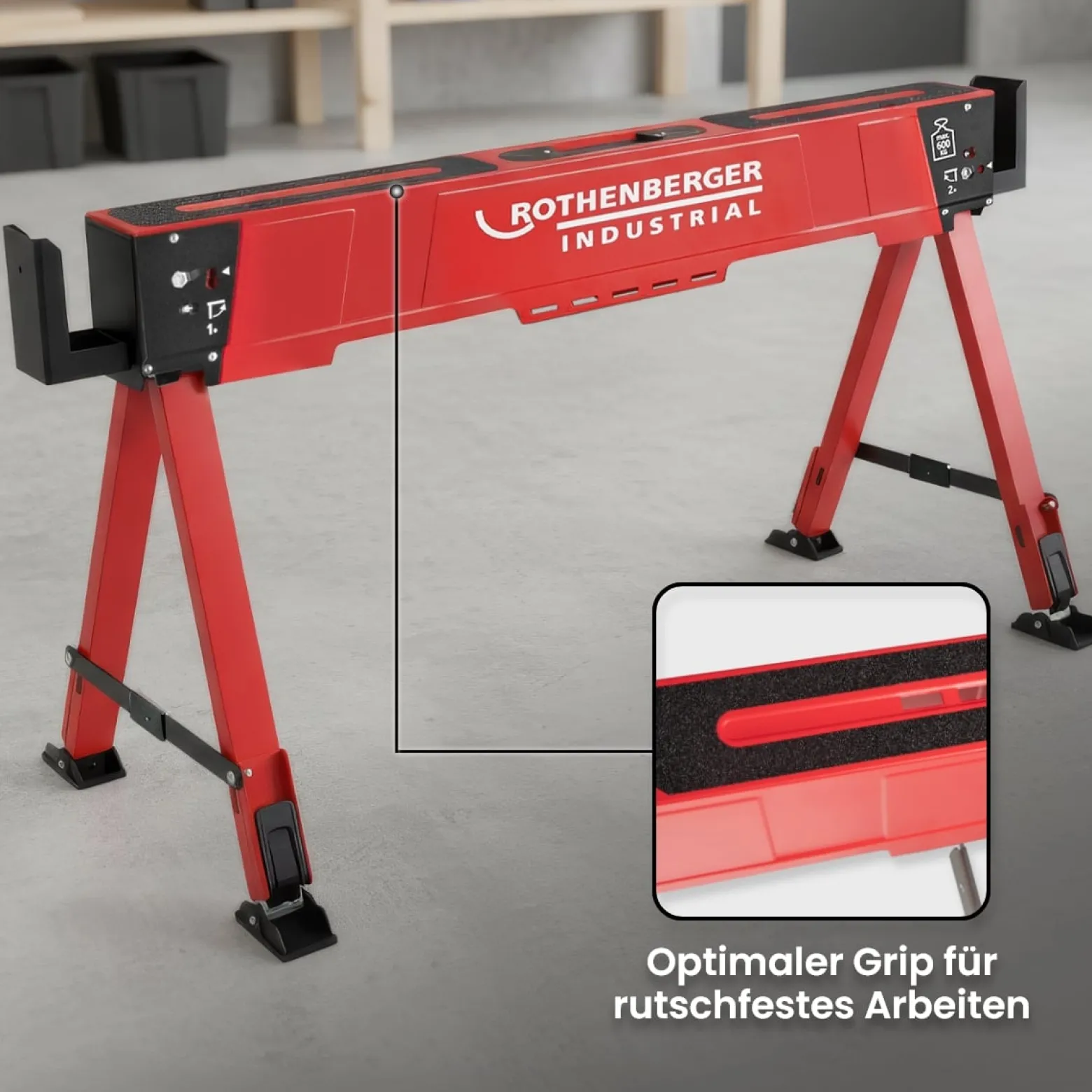ROTHENBERGER Industrial Falt Arbeitsbock, 4er-Set - 1500005803