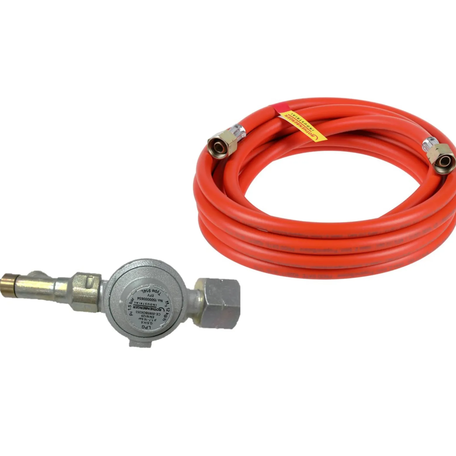 ROTHENBERGER Industrial Set Regler 1,5 bar 2,5 m Schlauch 12 kg/h Bruchsicherung Abgangsgewinde 3/8" - 1500005429