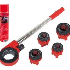 ROTHENBERGER Industrial SuperCut Premium Gewindeschneidkluppensatz inkl. RONOL SYN 600 ml im Koffer - 1000004701