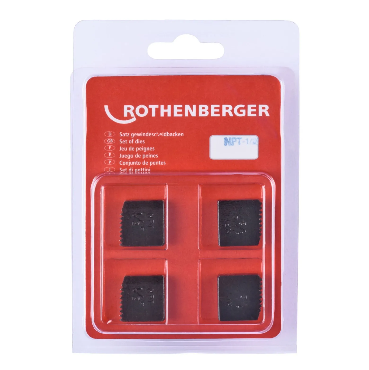 ROTHENBERGER SC Schneidbacken, NPT, 1/2", 4 Stück - 070918X