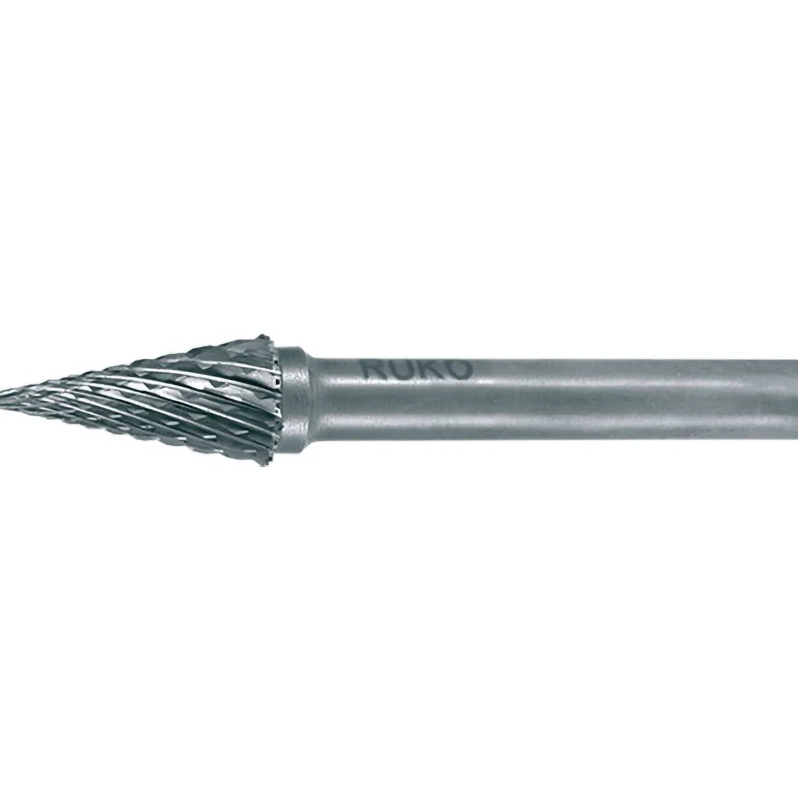 RUKO Hartmetall-Frässtift SKM Ø 3 mm Kopflänge 11 mm Schaft-Ø 3 mm blank Verzahnung KVZ 4 - 116051
