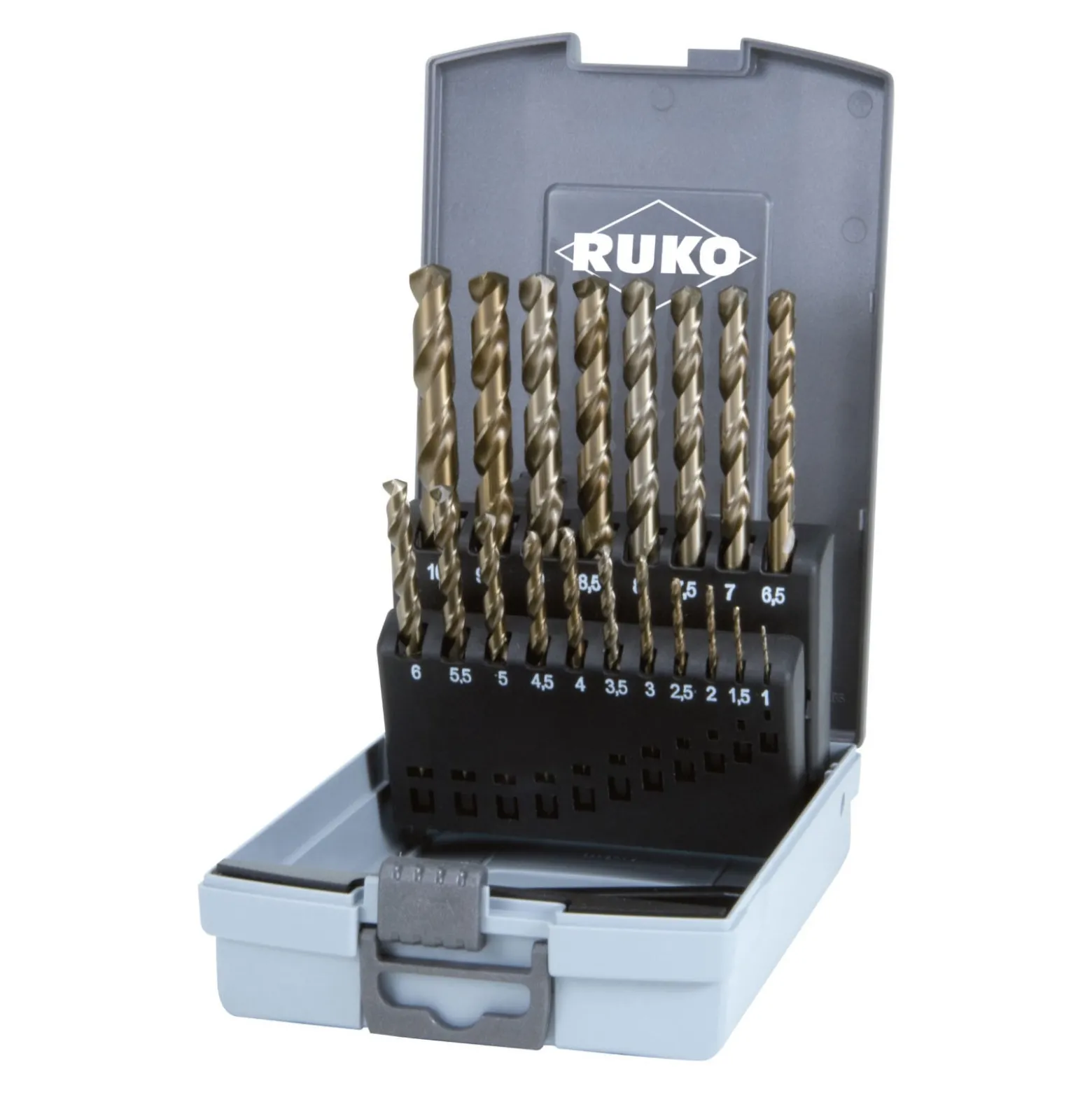 RUKO 3in1-Box HSS-Co 5 - Bohren, schneiden, senken - Komplettset für Gewindeschneiden – 131005