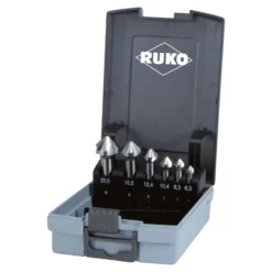 RUKO 3in1-Box HSS-Co 5 - Bohren, schneiden, senken - Komplettset für Gewindeschneiden – 131005