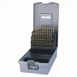 RUKO Spiralbohrer-Satz DIN 338 Typ VA, HSSE-Co 5 in Kunststoffkassette - 50 tlg. - 215217RO