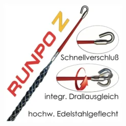 RUNPOTEC Kabeleinziehstrumpf RUNPO Z Kabel-Ø 9-15 mm - 20274