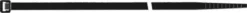 SAPISELCO 100x Kabelbinder Länge 280 mm Breite 4,5 mm schwarz Außenbereich - SEL.UVV2.425