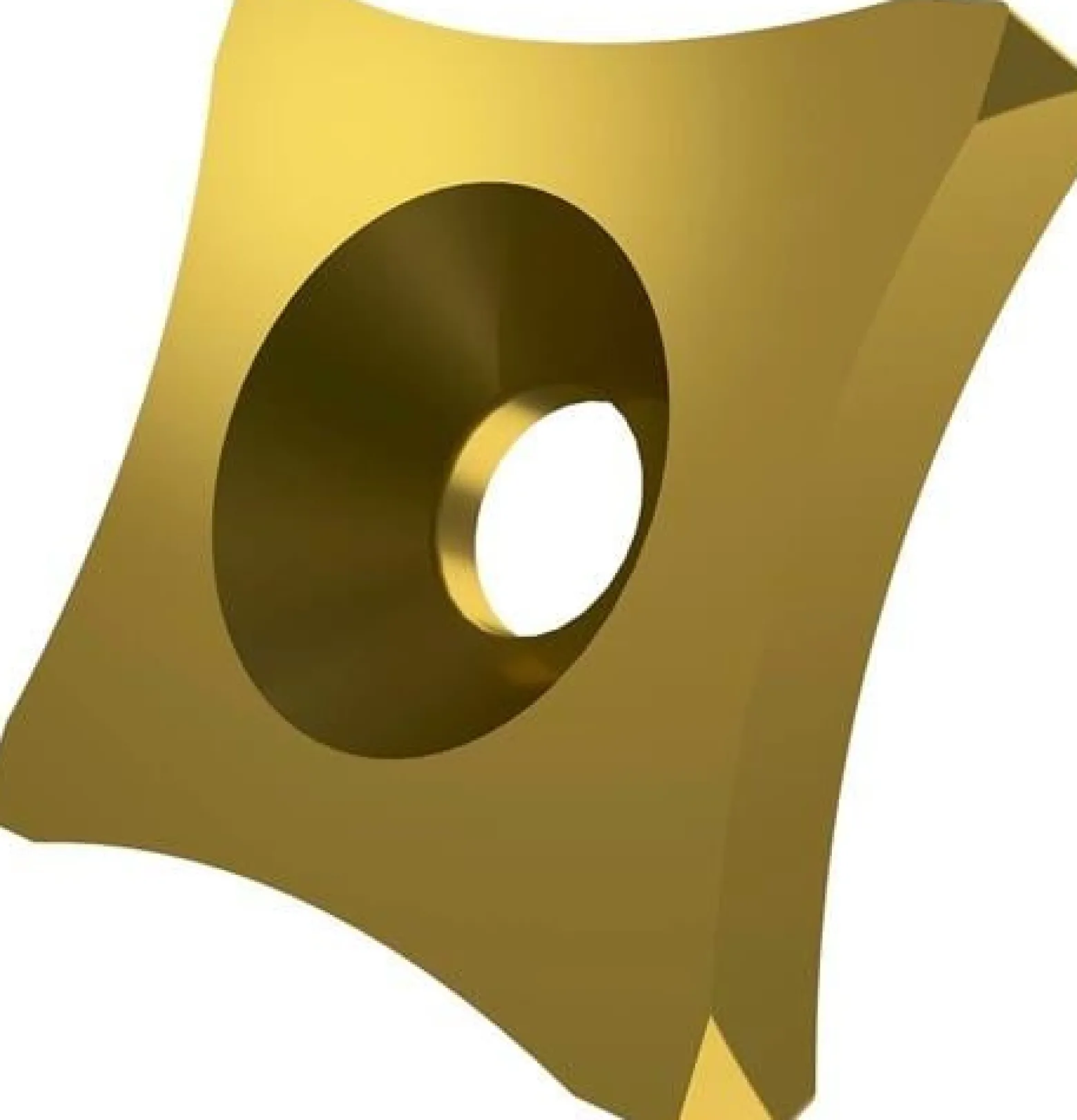 Scarfing-Schneideinsatz ISO SPUB 19-R30:6640 Radius 30mm MT-CVD beschicht. Gold