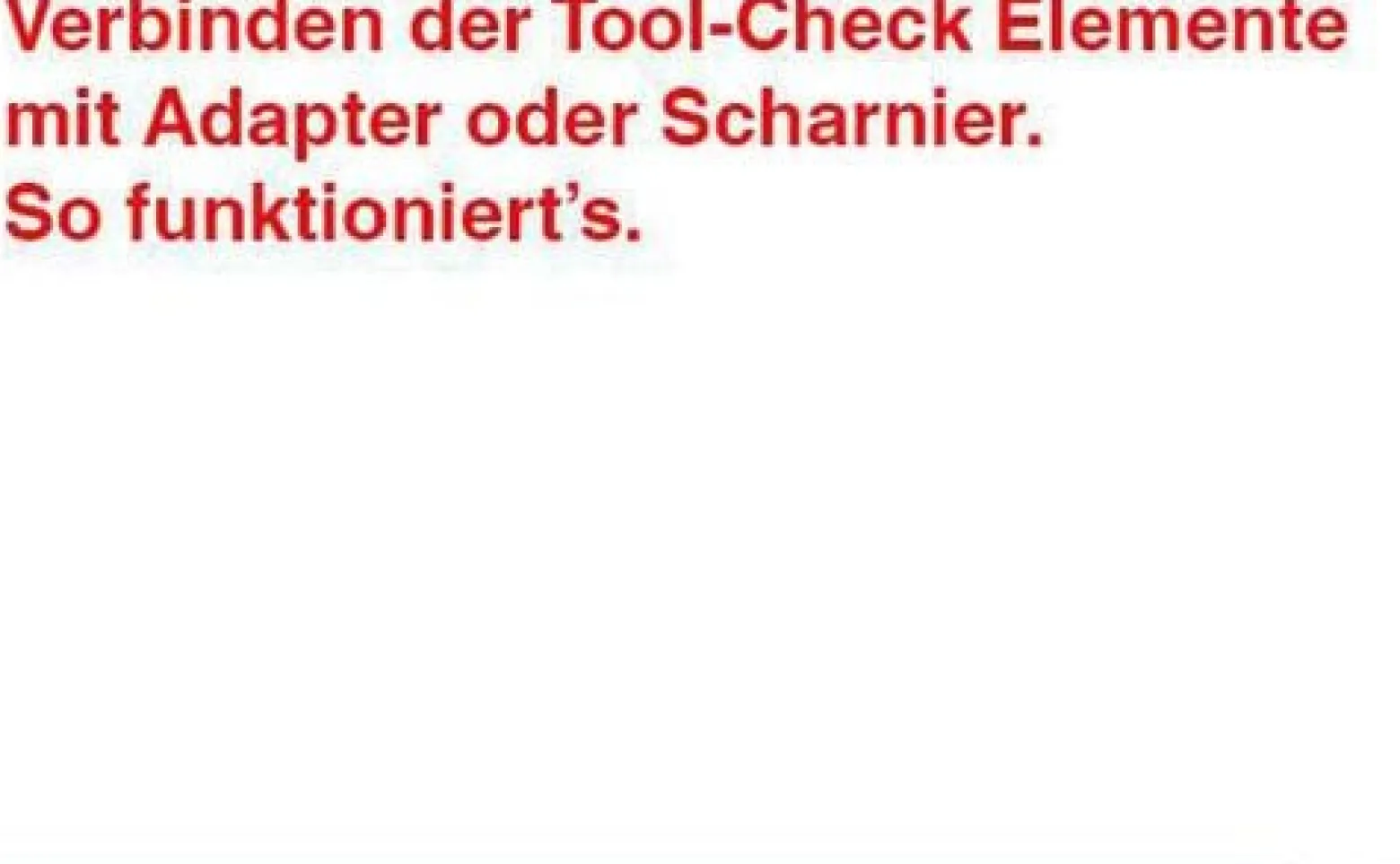 Scharnier 9550 f.f.Tool-Check Modular WERA