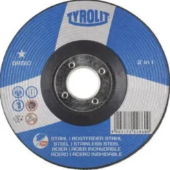 Schruppscheibe BASIC D125xS6mmKörnung 30 gekr.2in1 Bohr.22,23mm TYROLIT