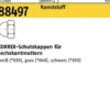 Schutzkappe R 88497 f.Sechskantmuttern f. M6/SW 10 Ku. sw 100St. DUBO