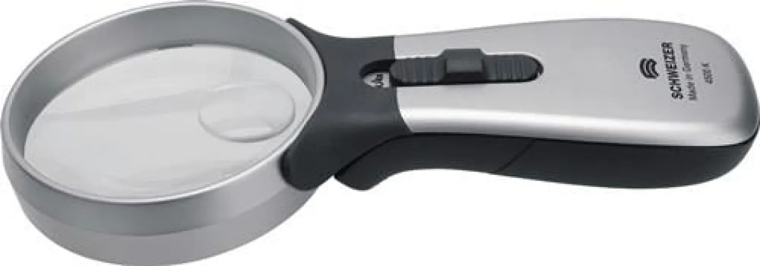 SCHWEIZER Handleuchtlupe Tech-Line CLASSIC Vergr.10x LED Linsen-D.22,8mm - 91042