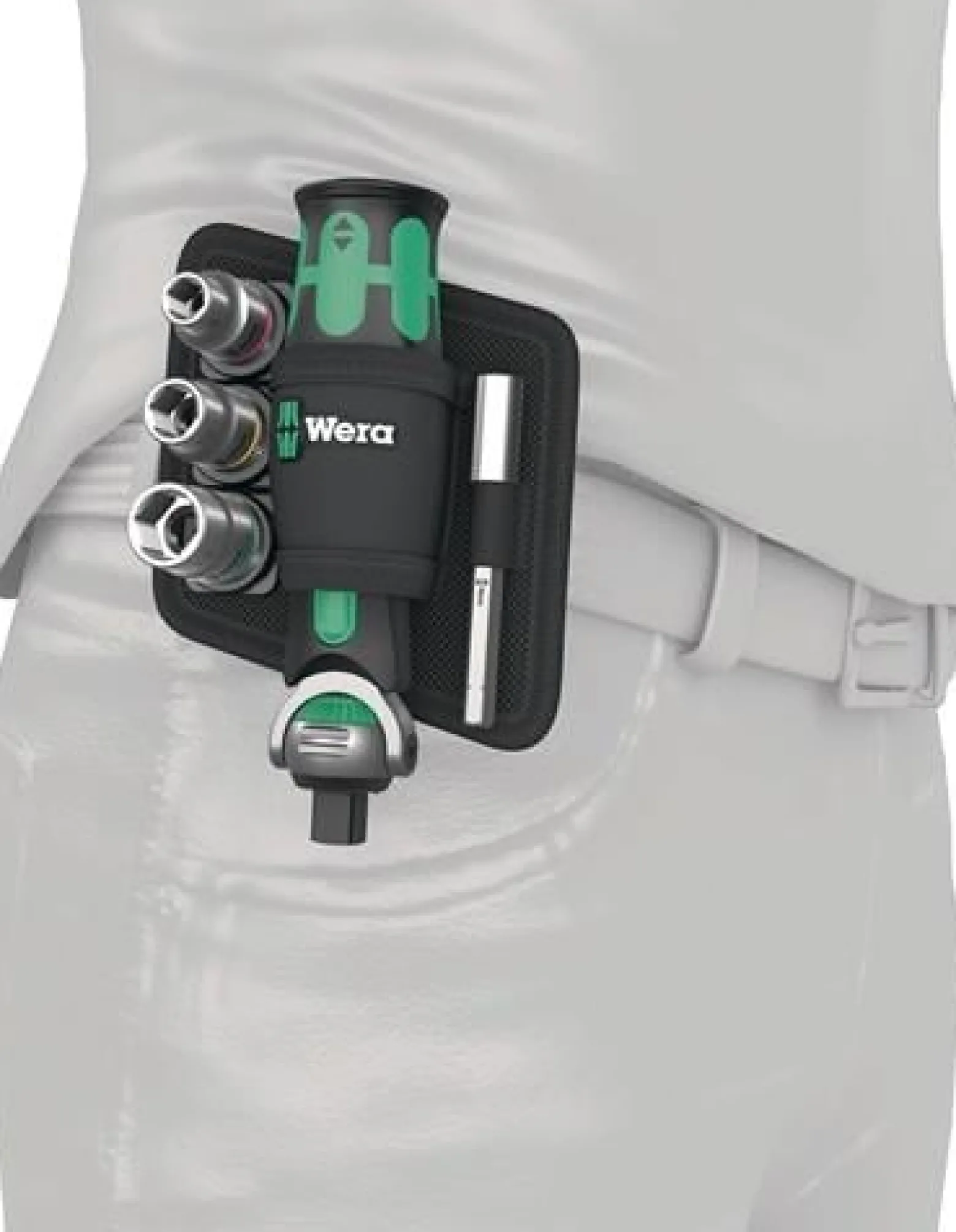 Schwenk- u.U.-Knarre 8009 Zyklop Pocket Set 1 3/8Zoll+1/4 Zoll 72 Z.WERA