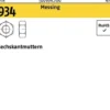 Sechskantmutter DIN 934 M1,6 Messing 100 Stück