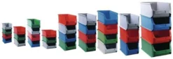 Sichtlagerkasten Profi-Plus L355xB205xH150mm PP blau ALLIT