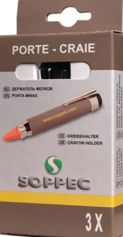 SOPPEC Kreidehalter für Kreiden rund/eckig Länge 120 mm - 42140