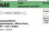 Spannschloss DIN 1480 offen 2Haken SP HH M8 Stahl 3.6 galv.verz. 1St.