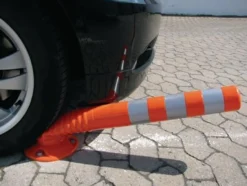 Sperrpfosten PU schwarz/gelb Ø 80 mm - 12221 SG