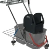 Sprintus Reinigungswagen Eimer 2 x 17 l, Presse, Ablagekorb - 301081