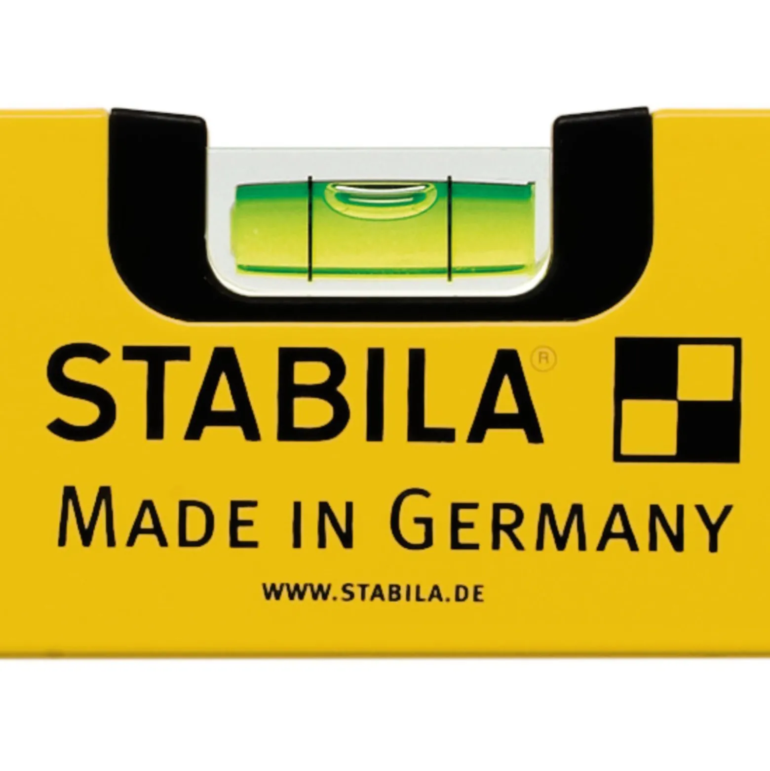 STABILA Wasserwaage Type 70, 80 cm, leichtes Alu-Profil, 1 Horizontal-Libelle, 1 Vertikal-Libelle, Made in Germany - 02286