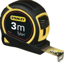 STANLEY Taschenrollbandmaß Tylon L.3m B.12,7mm mm/cm EG II Ku.Gürtelclip - 1-30-687
