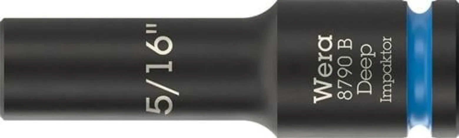 Steckschlüsseleinsatz 8790 B Impaktor Deep 3/8 Zoll 5/16 Zoll L.63mm WERA