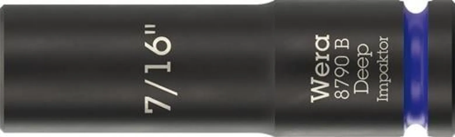 Steckschlüsseleinsatz 8790 B Impaktor Deep 3/8 Zoll 7/16 Zoll L.63mm WERA