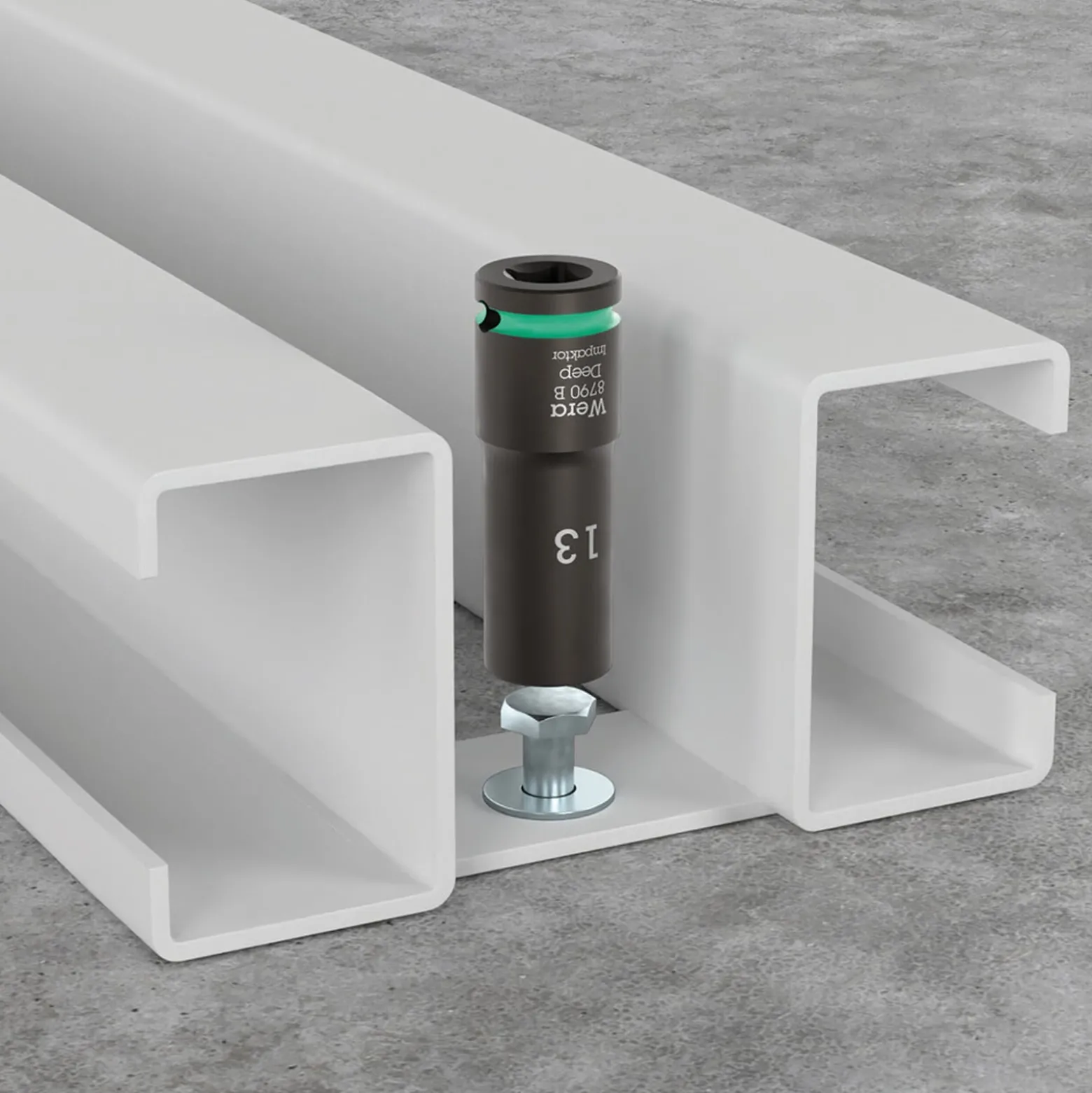 Steckschlüsseleinsatz 8790 B Impaktor Deep 3/8 Zoll 7/16 Zoll L.63mm WERA