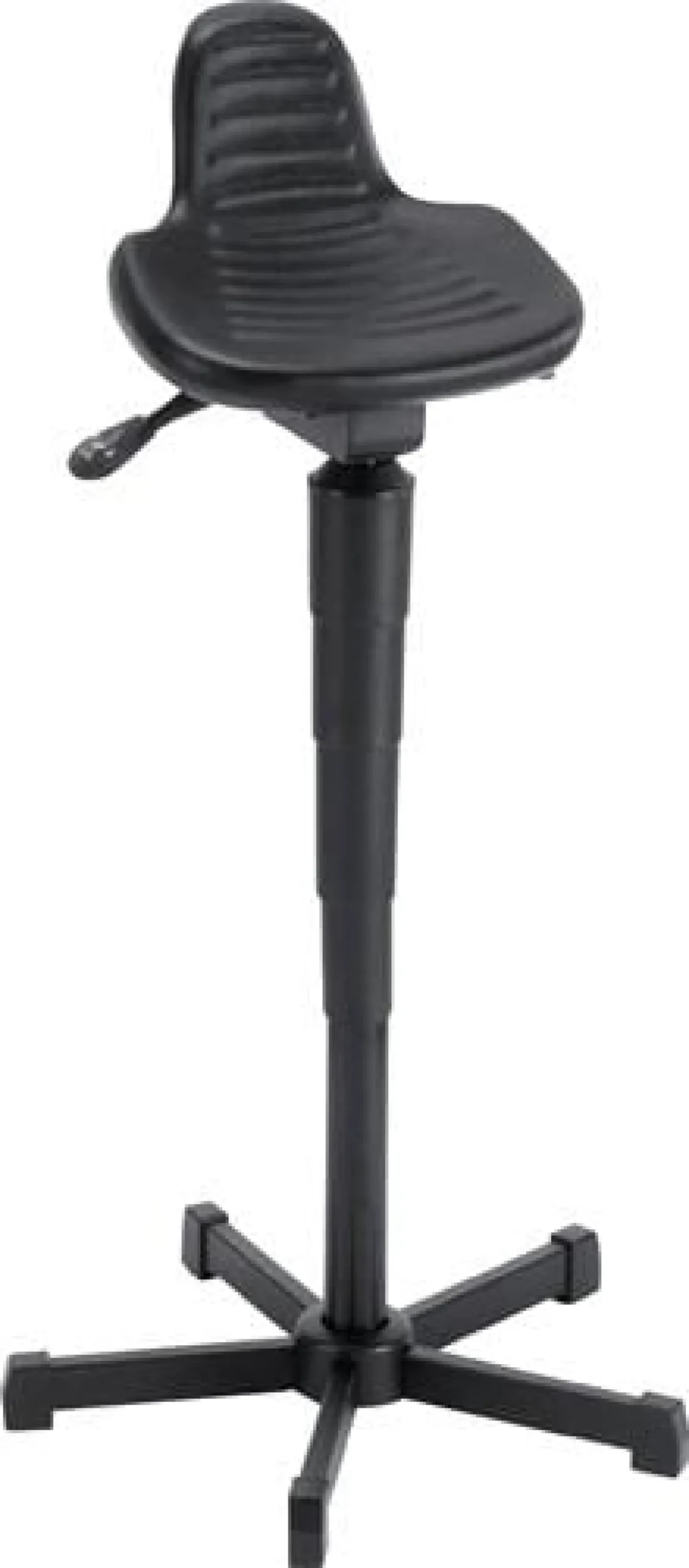 Stehhilfe PU-Schaum Sitz-H.610-895mm STA schwarz Rückstütze MEY